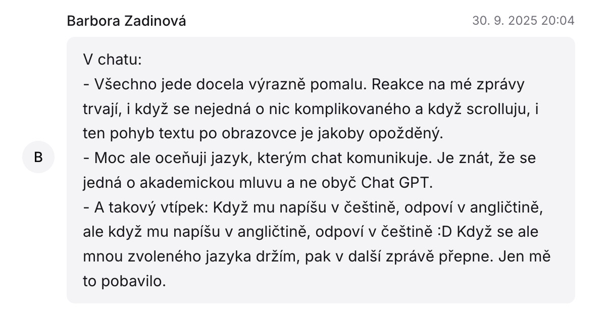 Zpětná vazba 3